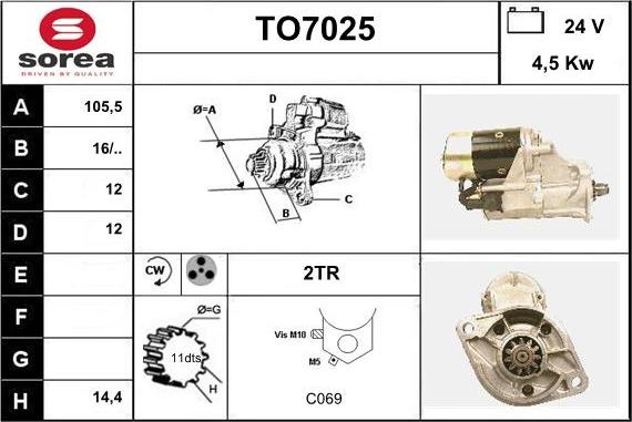 Sera TO7025 - Starteris ps1.lv