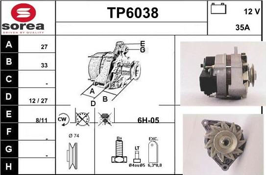 Sera TP6038 - Ģenerators ps1.lv