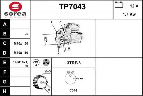 Sera TP7043 - Starteris ps1.lv