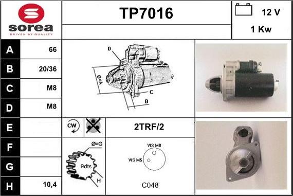 Sera TP7016 - Starteris ps1.lv