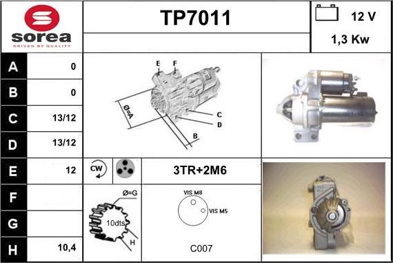 Sera TP7011 - Starteris ps1.lv