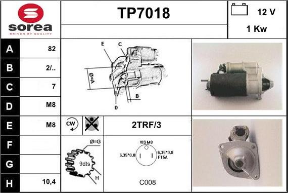 Sera TP7018 - Starteris ps1.lv