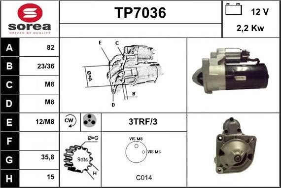 Sera TP7036 - Starteris ps1.lv