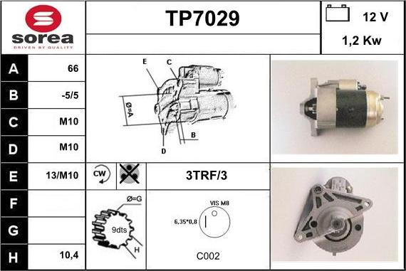 Sera TP7029 - Starteris ps1.lv