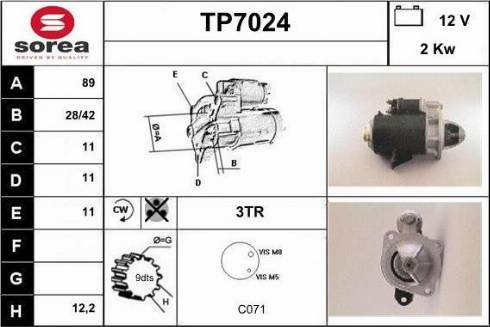 Sera TP7024 - Starteris ps1.lv