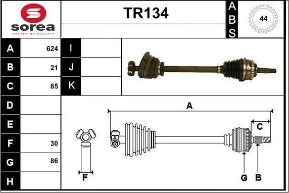 Sera TR134 - Piedziņas vārpsta ps1.lv