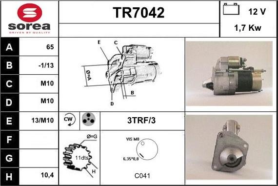 Sera TR7042 - Starteris ps1.lv