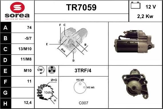 Sera TR7059 - Starteris ps1.lv