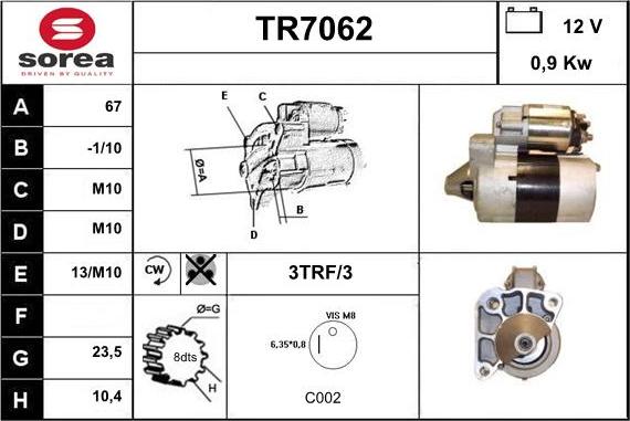 Sera TR7062 - Starteris ps1.lv