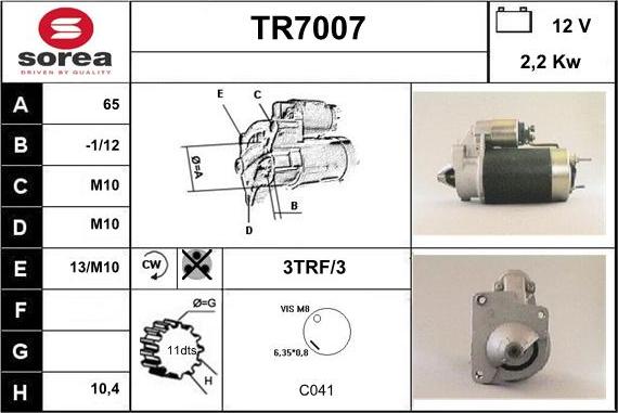 Sera TR7007 - Starteris ps1.lv