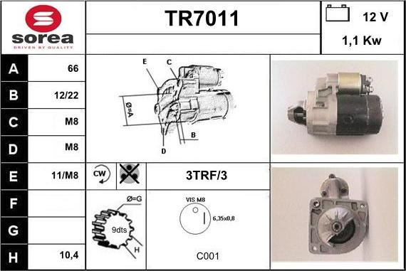 Sera TR7011 - Starteris ps1.lv