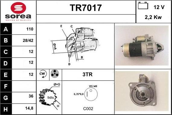 Sera TR7017 - Starteris ps1.lv