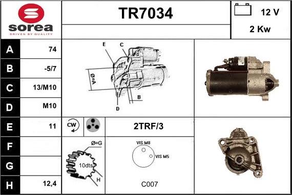 Sera TR7034 - Starteris ps1.lv