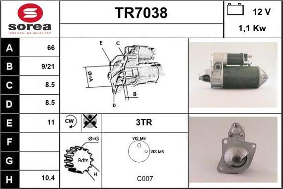 Sera TR7038 - Starteris ps1.lv