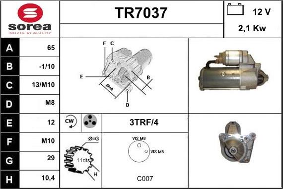 Sera TR7037 - Starteris ps1.lv