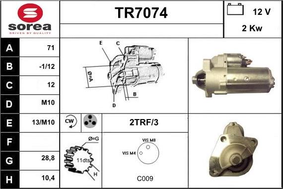 Sera TR7074 - Starteris ps1.lv