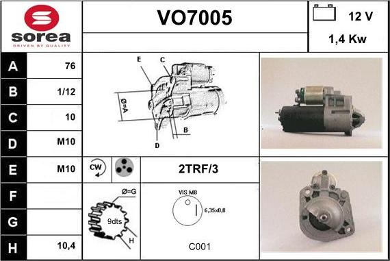 Sera VO7005 - Starteris ps1.lv