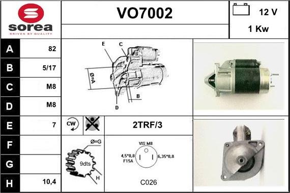 Sera VO7002 - Starteris ps1.lv