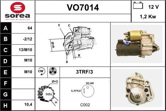 Sera VO7014 - Starteris ps1.lv