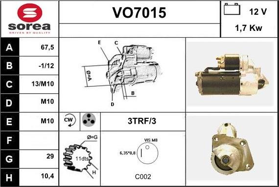 Sera VO7015 - Starteris ps1.lv