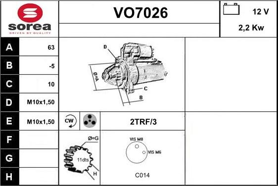 Sera VO7026 - Starteris ps1.lv