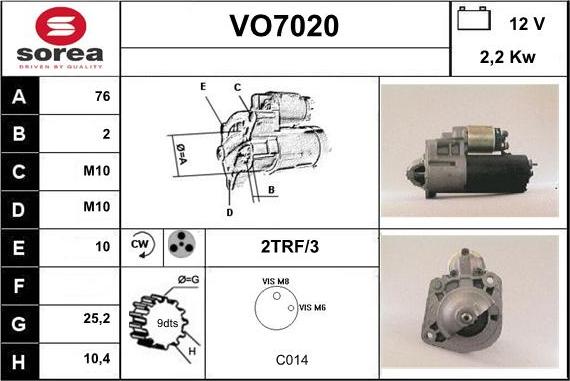 Sera VO7020 - Starteris ps1.lv