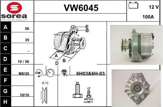 Sera VW6045 - Ģenerators ps1.lv