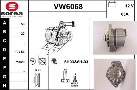 Sera VW6068 - Ģenerators ps1.lv