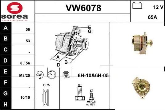 Sera VW6078 - Ģenerators ps1.lv