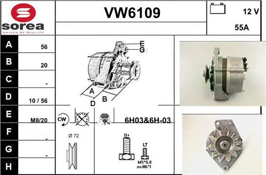 Sera VW6109 - Ģenerators ps1.lv