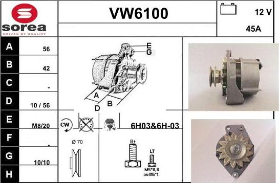 Sera VW6100 - Ģenerators ps1.lv