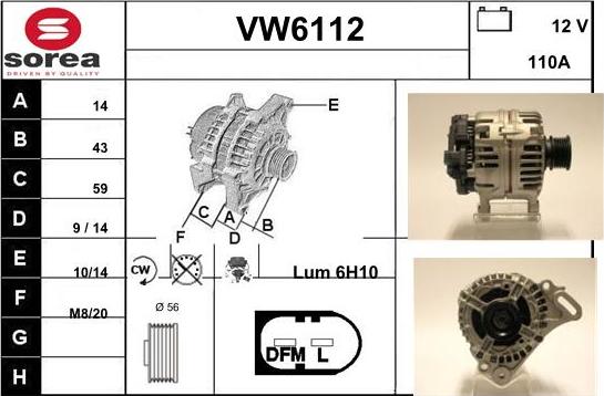 Sera VW6112 - Ģenerators ps1.lv