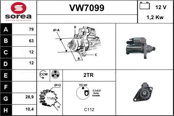 Sera VW7099 - Starteris ps1.lv