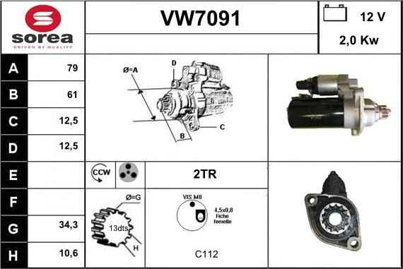 Sera VW7091 - Starteris ps1.lv