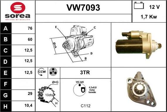 Sera VW7093 - Starteris ps1.lv