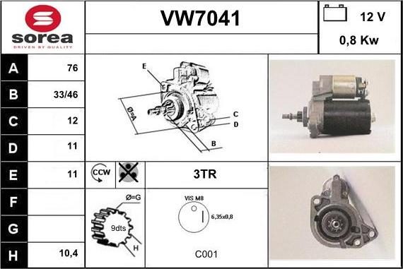 Sera VW7041 - Starteris ps1.lv