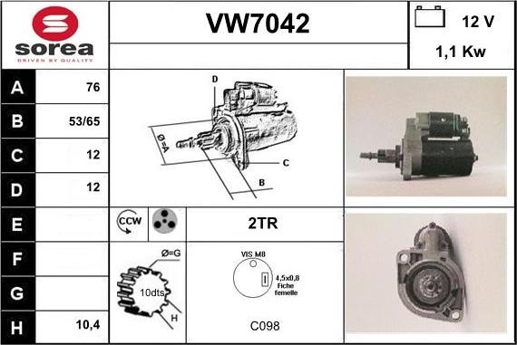 Sera VW7042 - Starteris ps1.lv