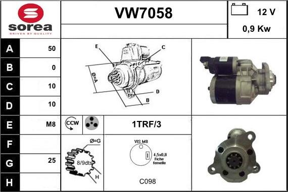 Sera VW7058 - Starteris ps1.lv