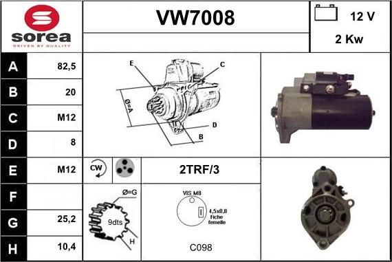 Sera VW7008 - Starteris ps1.lv