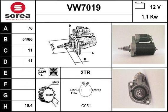 Sera VW7019 - Starteris ps1.lv