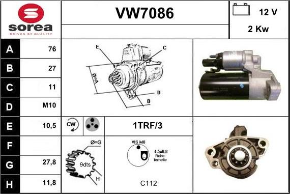 Sera VW7086 - Starteris ps1.lv