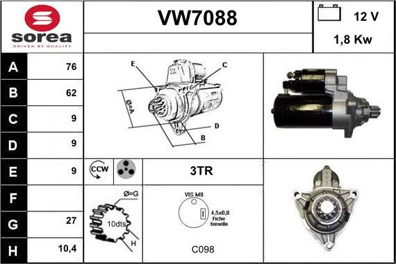 Sera VW7088 - Starteris ps1.lv