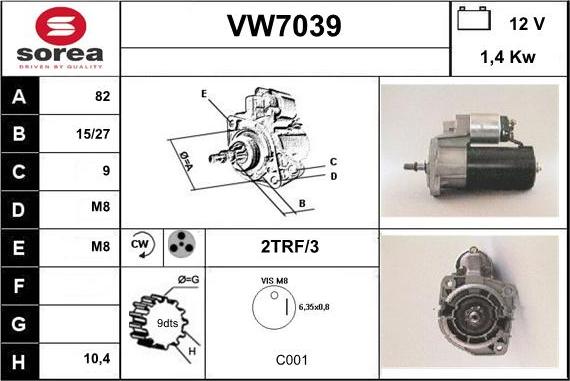 Sera VW7039 - Starteris ps1.lv