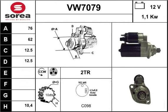 Sera VW7079 - Starteris ps1.lv