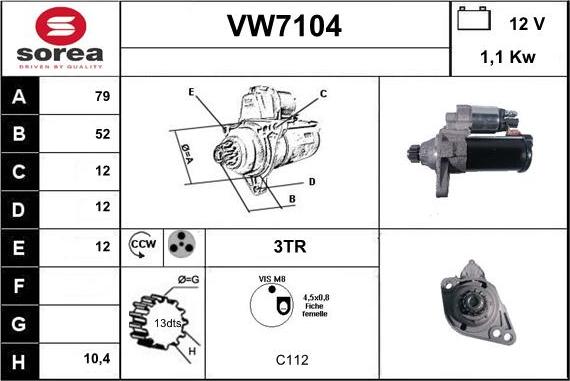 Sera VW7104 - Starteris ps1.lv