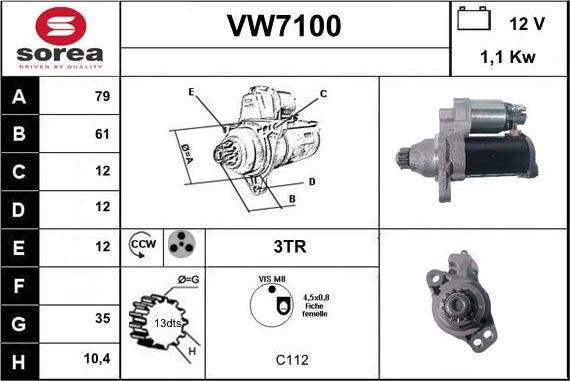 Sera VW7100 - Starteris ps1.lv