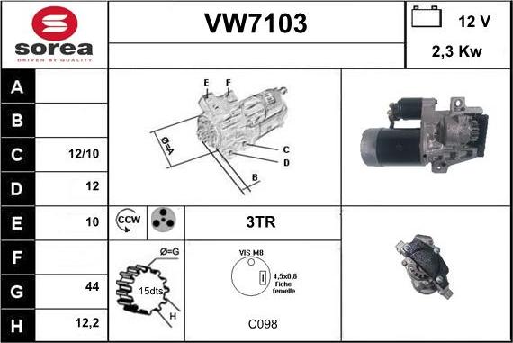 Sera VW7103 - Starteris ps1.lv