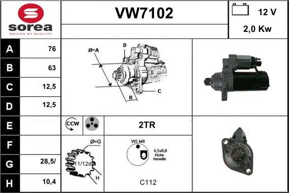 Sera VW7102 - Starteris ps1.lv