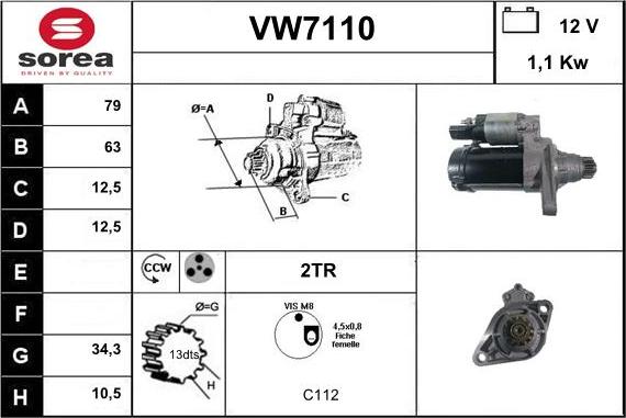 Sera VW7110 - Starteris ps1.lv