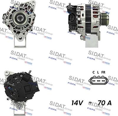 Sidat A12VA0822A2 - Ģenerators ps1.lv